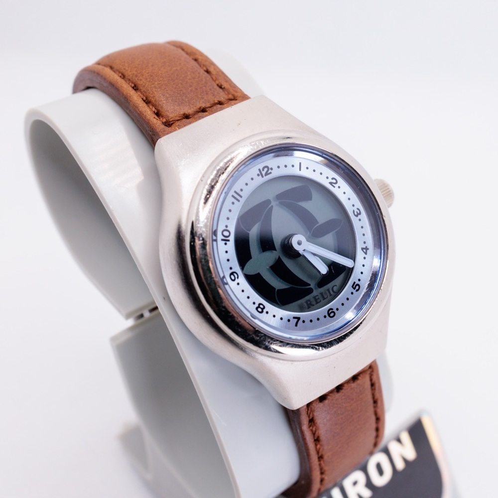 Fossil Relic Big Tic Rare 30mm ZR90520 Analog Digital Y2K Watch